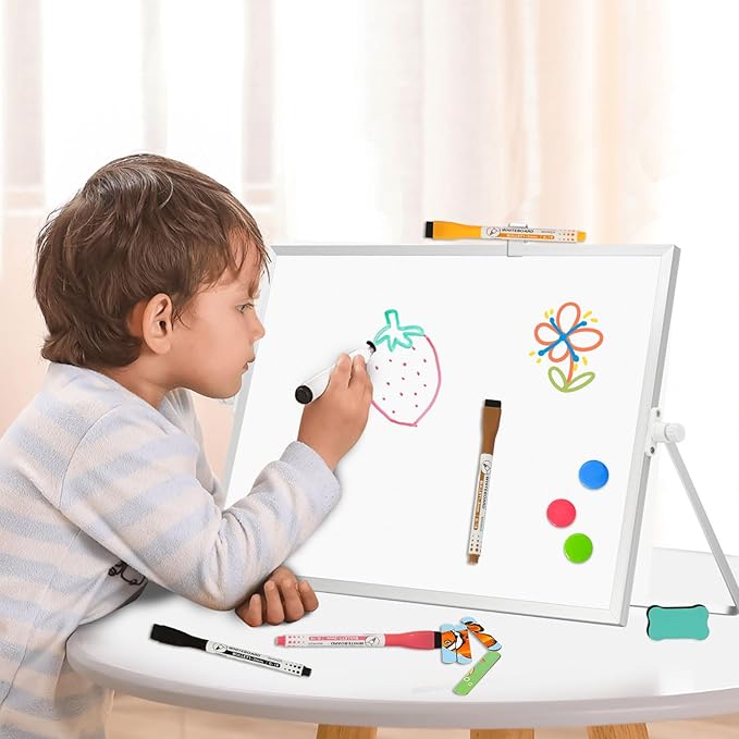 Dry Erase Magnetic White Board, Portable Small Whiteboard Set - Image 6