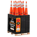 Xpose Safety 36 Inch Orange Traffic Cones Heavy Duty 15lb 6" & 4" Collar by XposeSafety