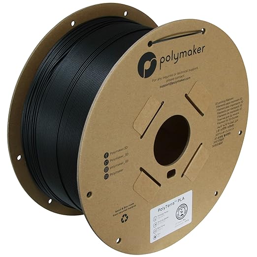 Polymaker Matte PLA Filament Matte Charcoal Black 1.75mm 3kg 3D Printing by Polymaker