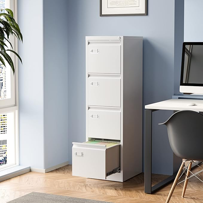 4 Drawer File Cabinet, Filing Cabinets - Image 2