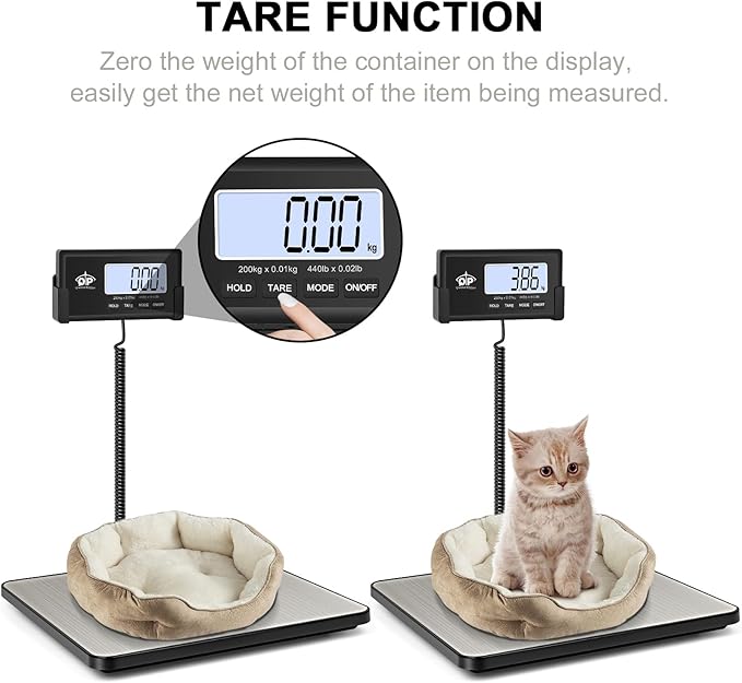 QP Shipping Scale, 440 lb/0.35 oz High Accuracy Digital Postal Scale, Postage - Image 5