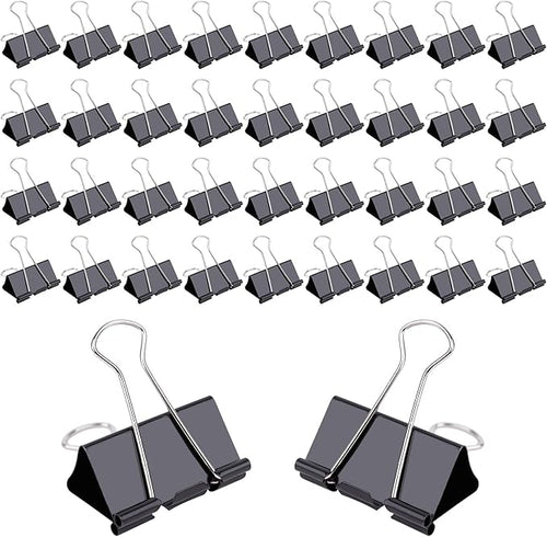 144 Pcs Binder Clips, 1-Inch Medium Paper Clamps by V-chen
