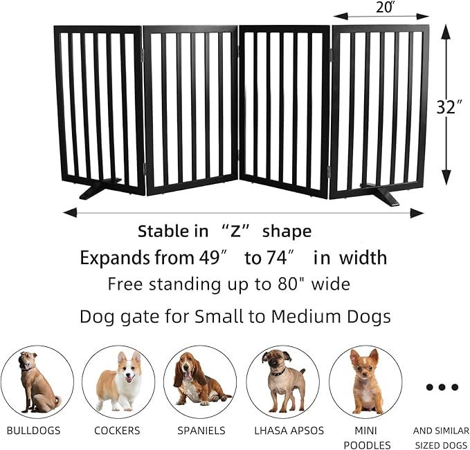 ZJSF Freestanding Indoor Dog Gate - Image 7