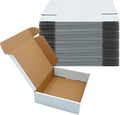 White Shipping Boxes 9x7x2 inch 25 Pack, Corrugated Boxes Mailer Packaging by KIAECHWU