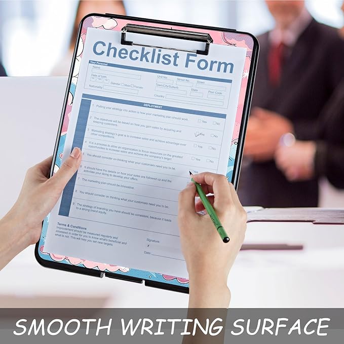 Clipboard with Storage, High Capacity Plastic Storage Clipboard with Pen Holder - Image 5