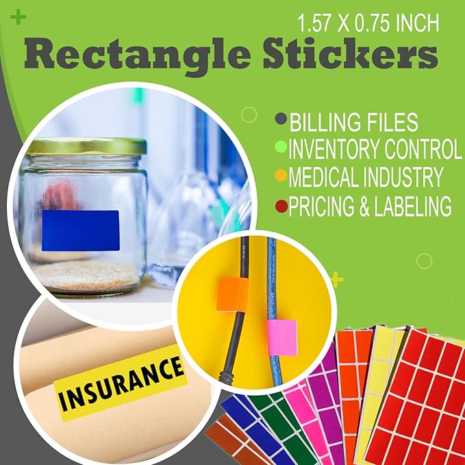 Small Rectangular Label Stickers 1.57 inch x 0.75 inch - Image 4