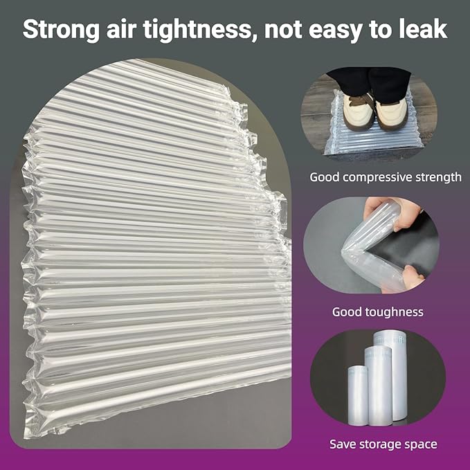 Large Wide Bubble Cushion Wrap for Packing 262 Feet Space Saving Inflatable Air - Image 3