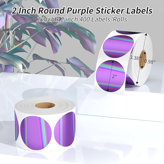 CLASSY 2" Circle Thermal Sticker Label - Image 2