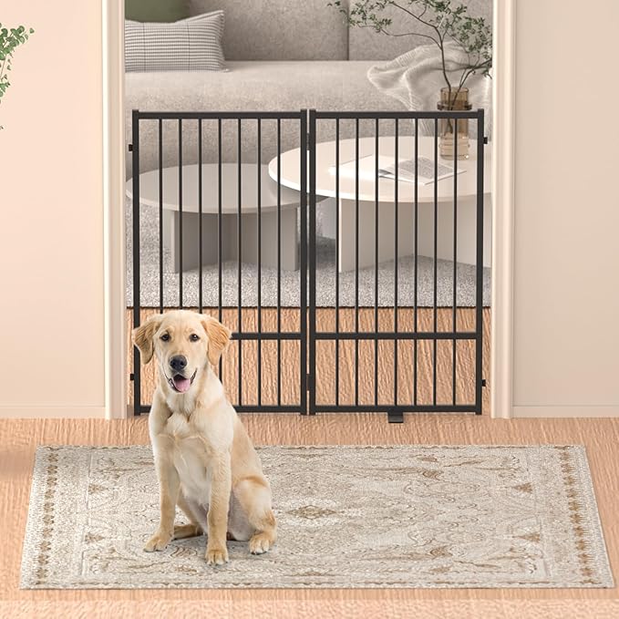 Full Metal Freestanding Dog Gate - Image 6