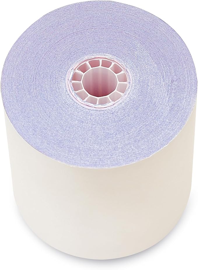 3-ply 3" inch 65' Feet White/Canary/Pink Carbonless Kitchen Paper 50 Rolls TMU - Image 4