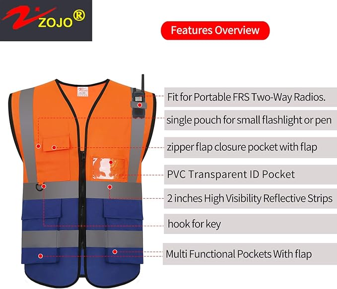 zojo High Visibility Safety Vests - Image 5