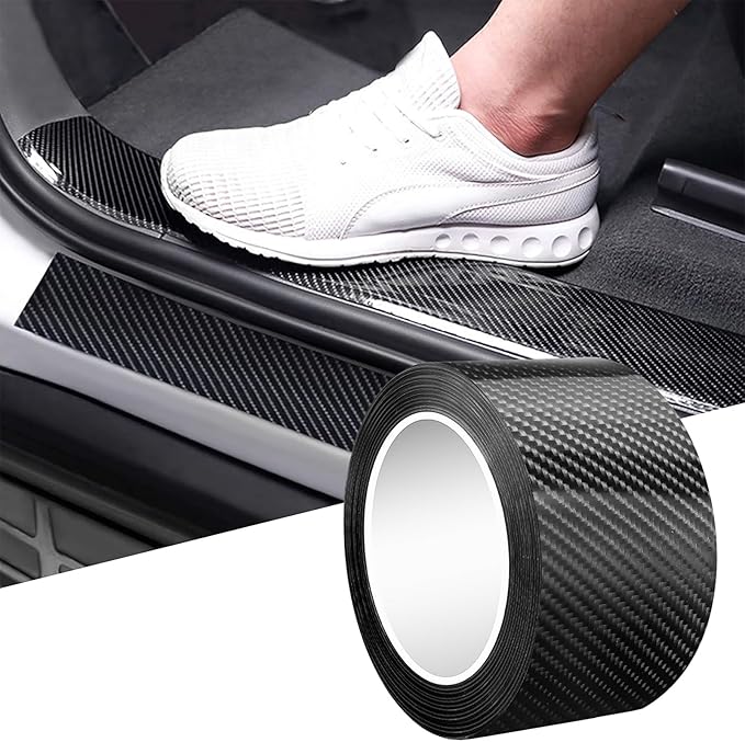 DGSL Car Door Edge Guards Door Sill Protector, 1.2In x 19.7Ft 5D Carbon Fiber by DGSL