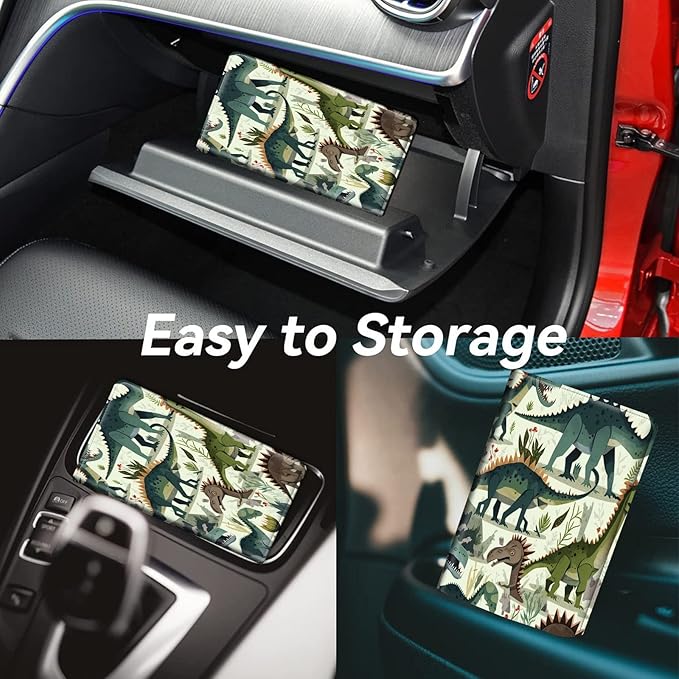 Car Registration and Insurance Holder, Leather Car Glove Box Organizer - Image 4