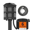 TiFFCOFiO Outdoor Power Strip Waterproof, 24 Hour Mechanical Timer, 6 ft by TiFFCOFiO