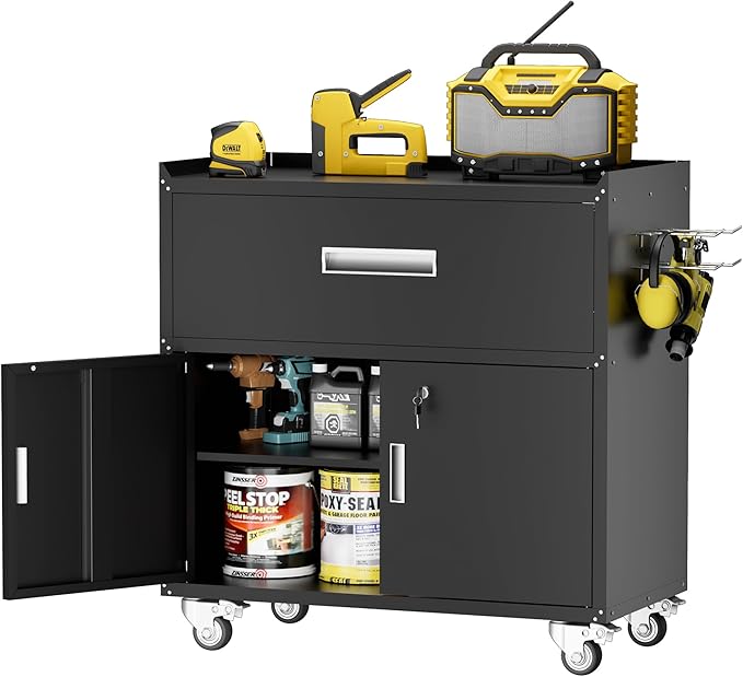 Metal Garage Storage Cabinet by LCAOPC