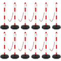 Konohan 12 Sets 34 Inch Parking Cone Delineators Post Traffic Cone Plastic by Konohan