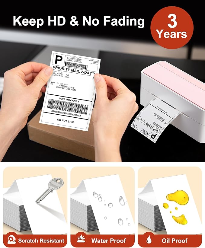Phomemo 4x6 Shipping Labels, Compatible - Image 2