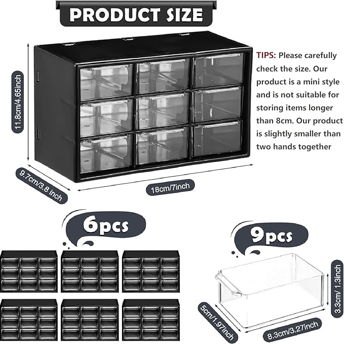 Amyhill 6 Pcs Mini Drawer Organizer Small Organizer - Image 2