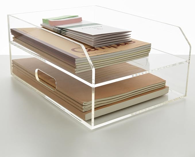2 Tier Paper Organizer Letter Tray - Image 7