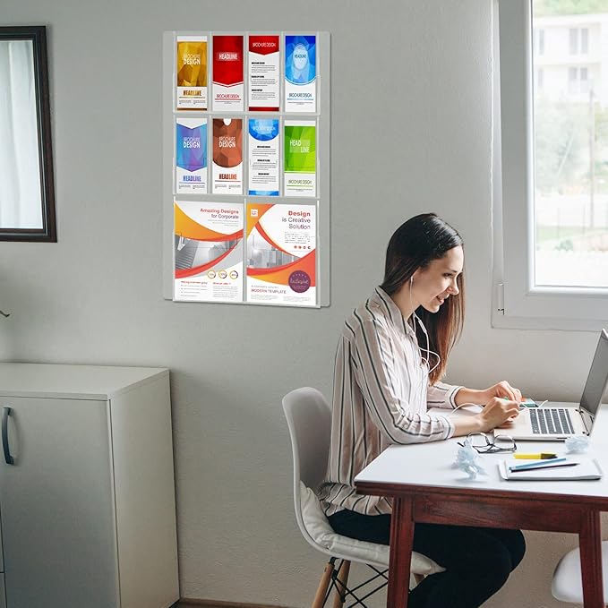Weysat Acrylic Brochure Holder Wall Mount - Image 6