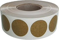 Royal Green Kraft Sticker Labels Rolls One Inch - 25mm -Round Label Dot 600 Pack by RoyalGreen