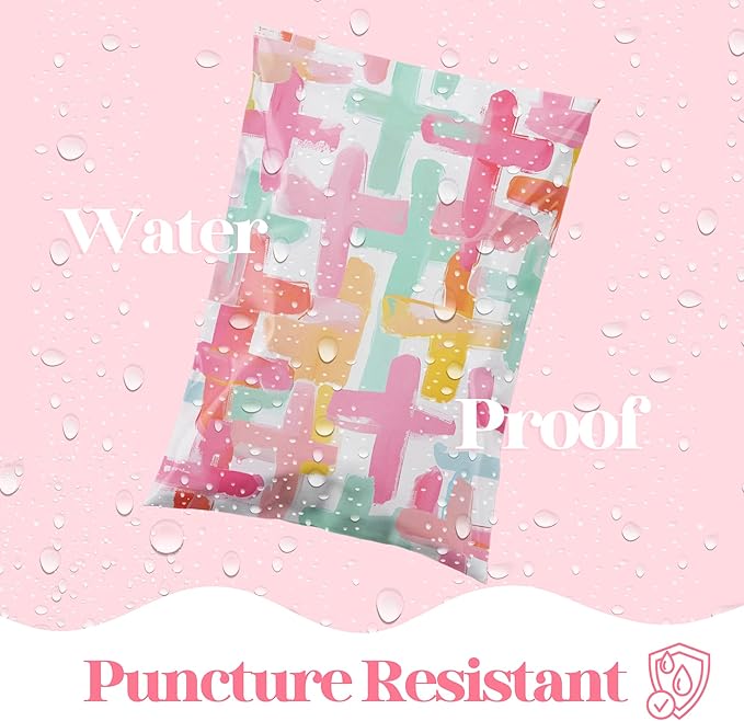 14.5x19 Designer Poly Mailer 100 Pack Heavy Duty Waterproof Self Seal Shipping - Image 5