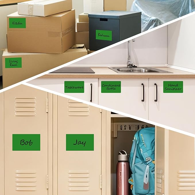 500 Pcs Rectangle Inventory Stickers Vinyl 3 × 5 Inch Moving Labels - Image 5