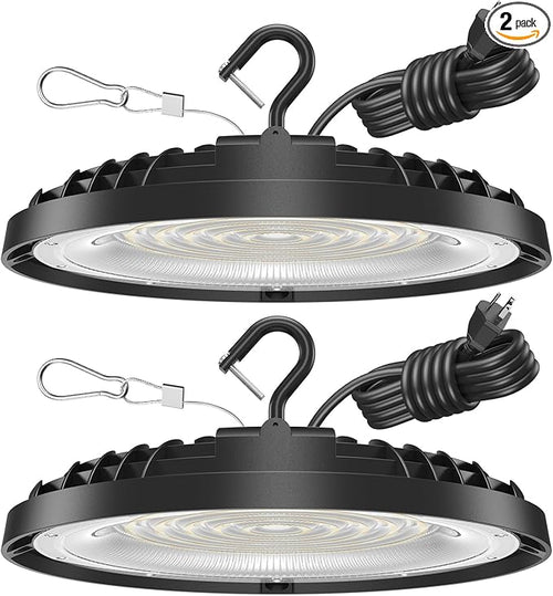 200W UFO LED High Bay Light, 000LM LED Shop Lights Fixture, Replace 600W Halogen by Flakeeper