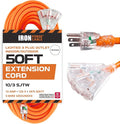 Iron Forge Cable 10 Gauge 50ft Lighted Outdoor Heavy Duty Extension Cord - 15 by IronForgeCable
