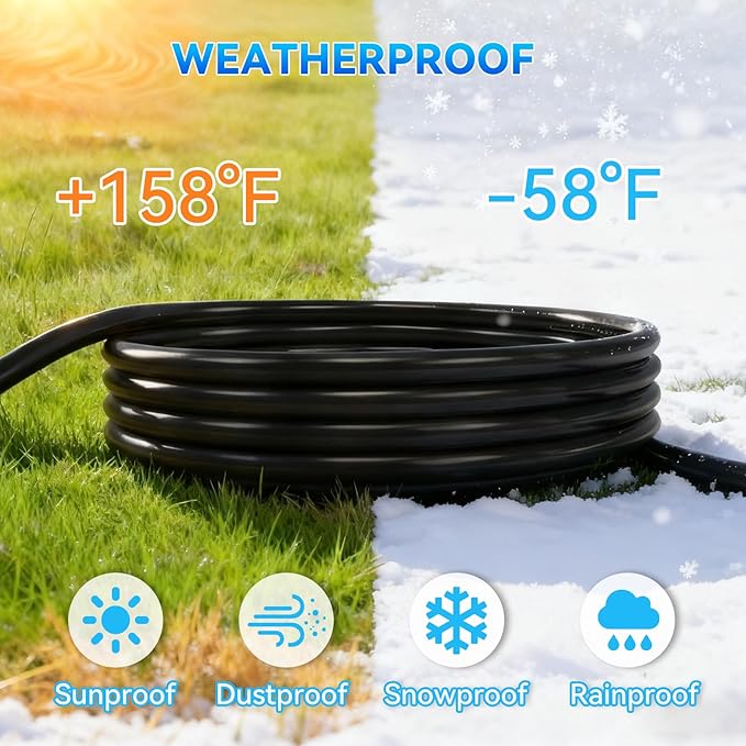 Kasonic 25 Feet Outdoor Extension Cord, ETL Listed, SJTW 16AWG/13A 3 Prong - Image 5