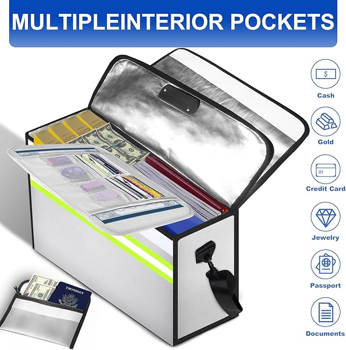 6500°F Large Fireproof Document Organizer - Image 6
