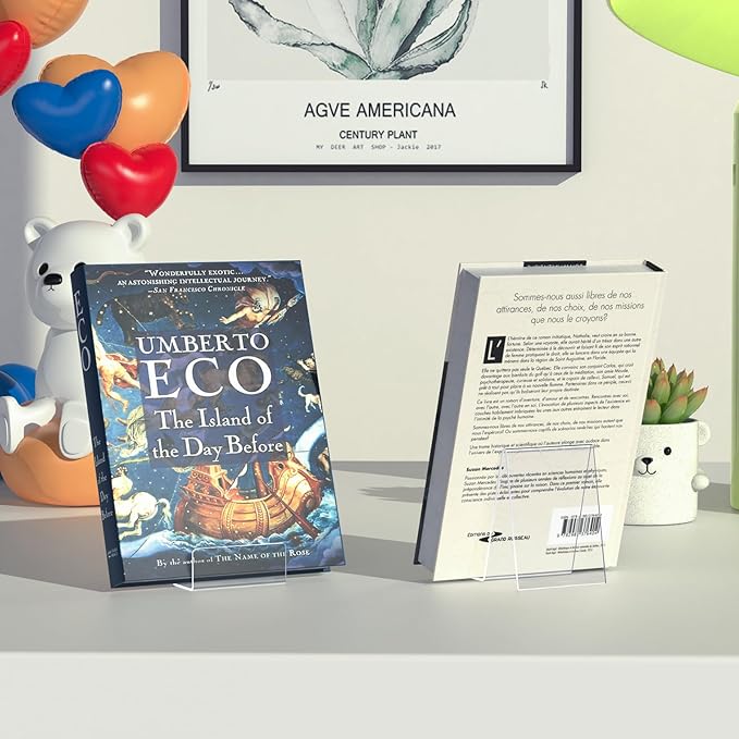 6 Pack Acrylic Book Stand, Book Display Holder, Display Stand - Image 6