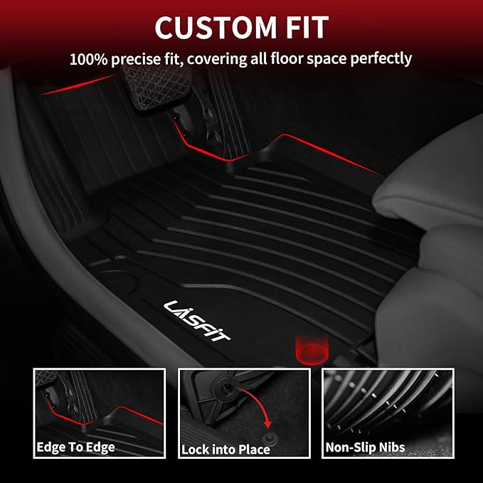 LASFIT Floor Mats for Mercedes Benz GLC 2023-2026, GLC300 / GLC350e / GLC43 - Image 3