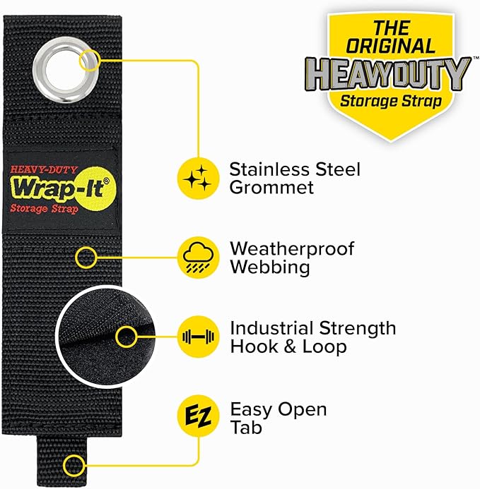 Heavy-Duty Wrap-It Storage Straps, 13-inch - Image 6