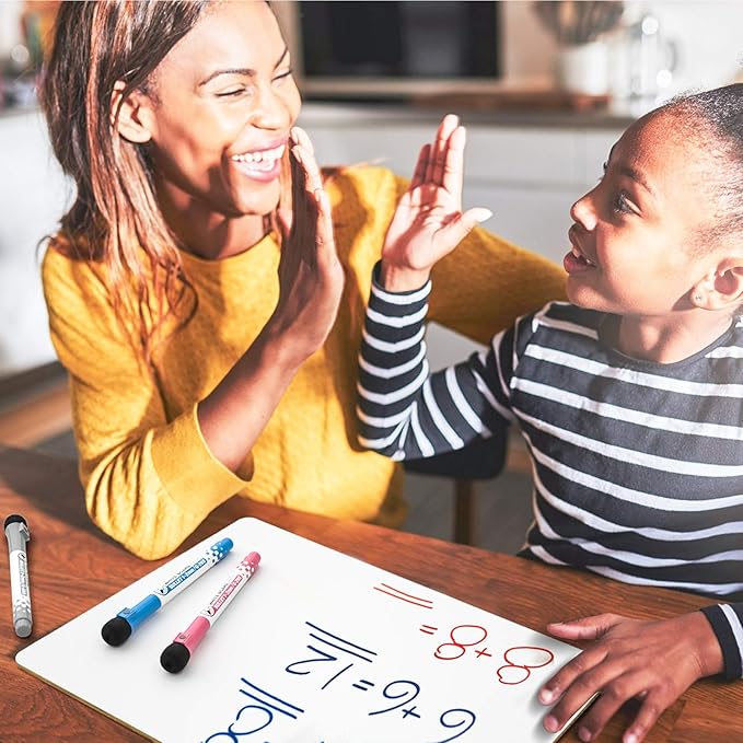 Nicpro Dry Erase Lap Board 9 x 12 inches 2 Pack Kid Double Sided Blank Small - Image 6