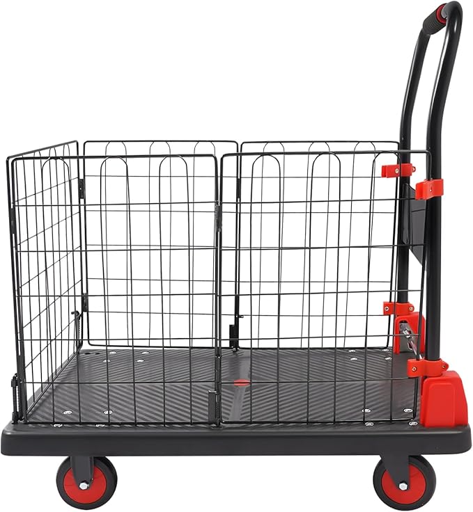 Heavy Duty Foldable Hand Truck, 660 LBS Capacity Heavy Duty Folding Cart - Image 6