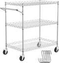 VEVOR Kitchen Utility Cart, 3 Tiers, Wire Rolling Table by VEVOR