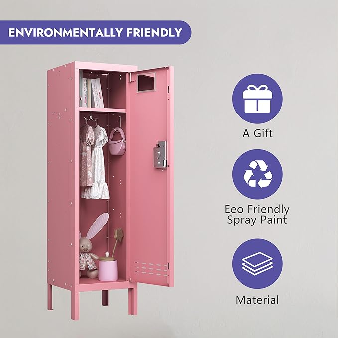 Metal Kids Locker, Metal Cabinet Storage Lockers, Lockable - Image 6