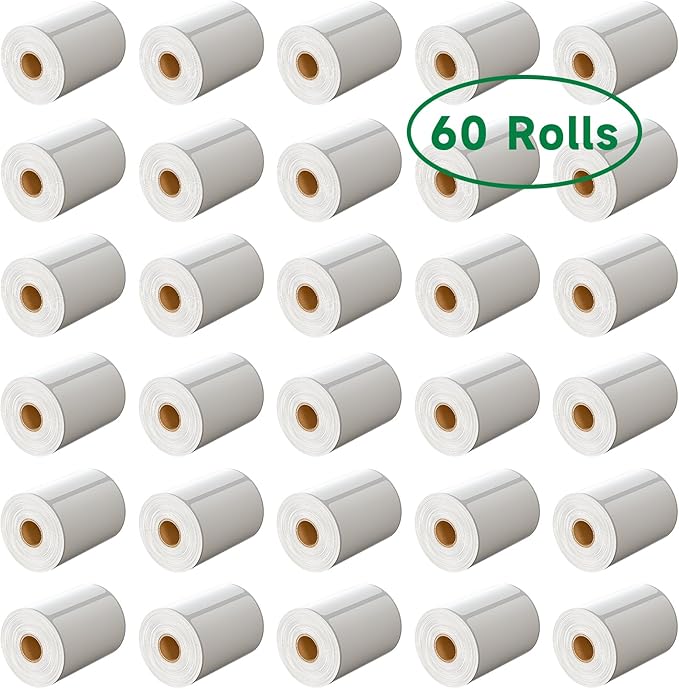 4"x6" Shipping Label 60 Rolls, 4-x-6-inch Thermal Label Paper, Compatible by BESTIKER