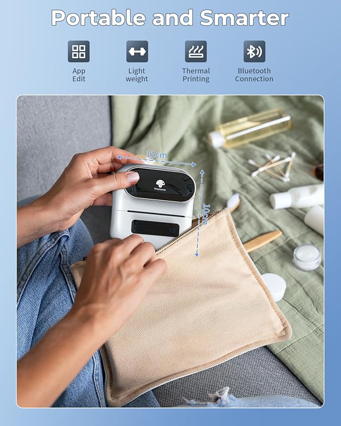 Phomemo Label Maker, M220 Barcode Printer, - Image 5
