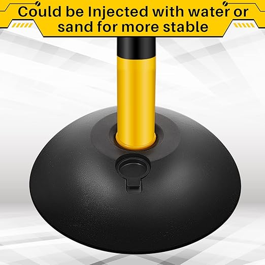 Amylove Plastic Stanchion Post Set, Traffic Warning Line Stanchion Crowd - Image 5
