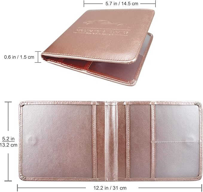 Car Registration and Insurance Holder, Leather Registration and Insurance Card - Image 2