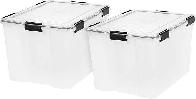 IRIS USA WeatherPro 74 Qt Storage Bins by IRISUSA