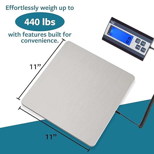 Smart Weigh 440 lbs x 1 oz. Digital Heavy Duty Shipping and Postal Scale - Image 3
