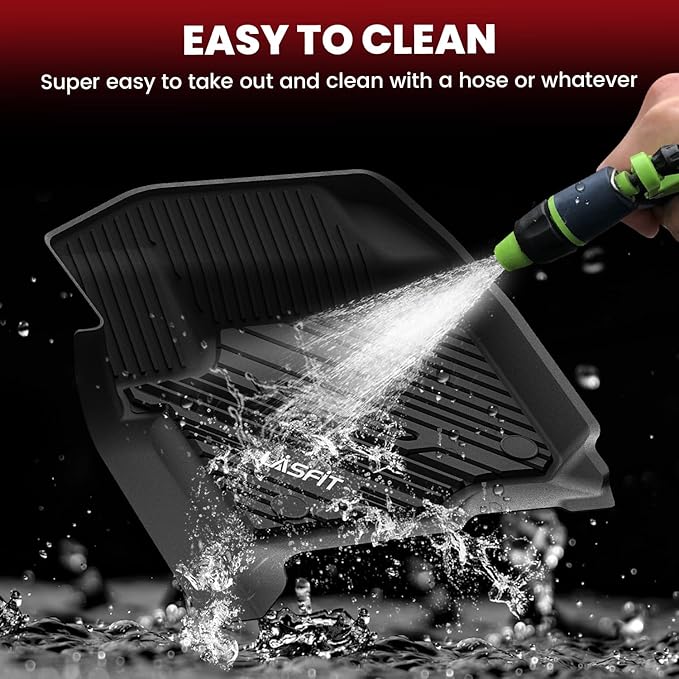 LASFIT Floor Mats for Ford F250 F350 F450 2017-2026 Crew Cab Front Bucket Seat - Image 6