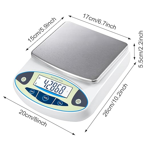Lab Scale 6000gx0.01g Analytical Balance, 0.01g High Precision Electronic - Image 5