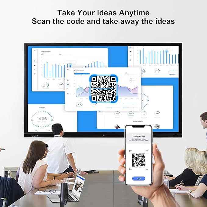 75" Smart Board, 4K UHD Interactive Whiteboard, Digital Touchscreen Smartboard - Image 5