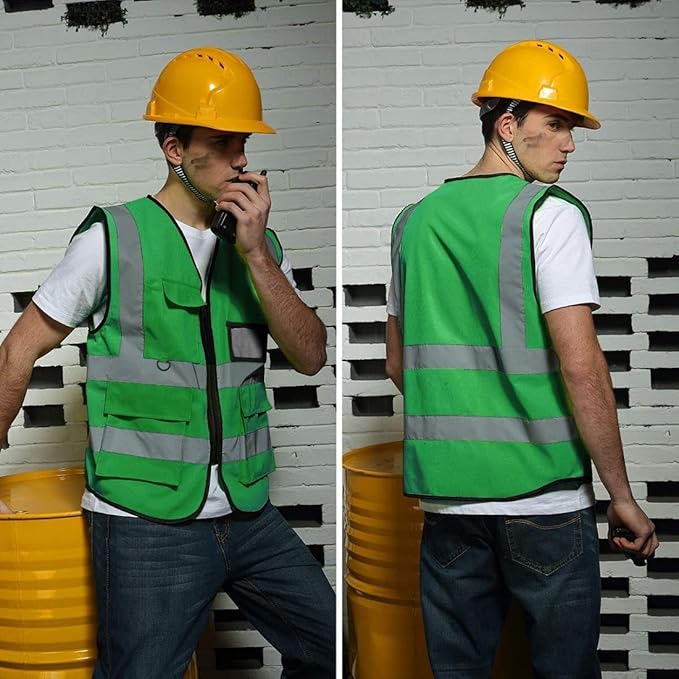 BeautyWill Custom Logo 10/20 Pack Safety Vest Class2 High Visibility Vest - Image 6