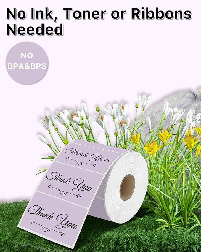 iEager 3" x 2" Thermal Labels, Rectangle Thermal Printer Stickers, - Image 4
