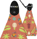 STICKIT Magnetic Salmon Pink Tiki Golf Towel | Top-Tier Microfiber Golf Towel by STICKIT
